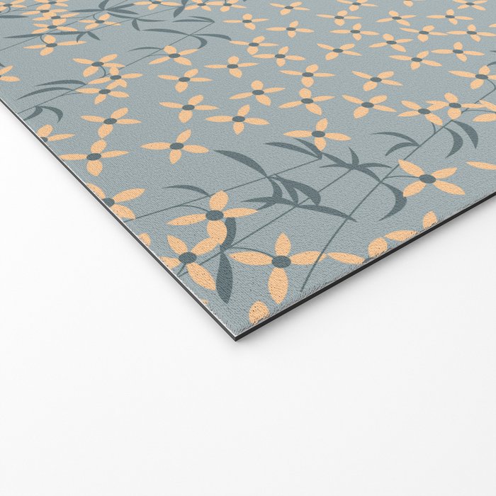 Seamless pattern design with hand drawn flowers and floral elements Welcome Mat Gallery Image 2
