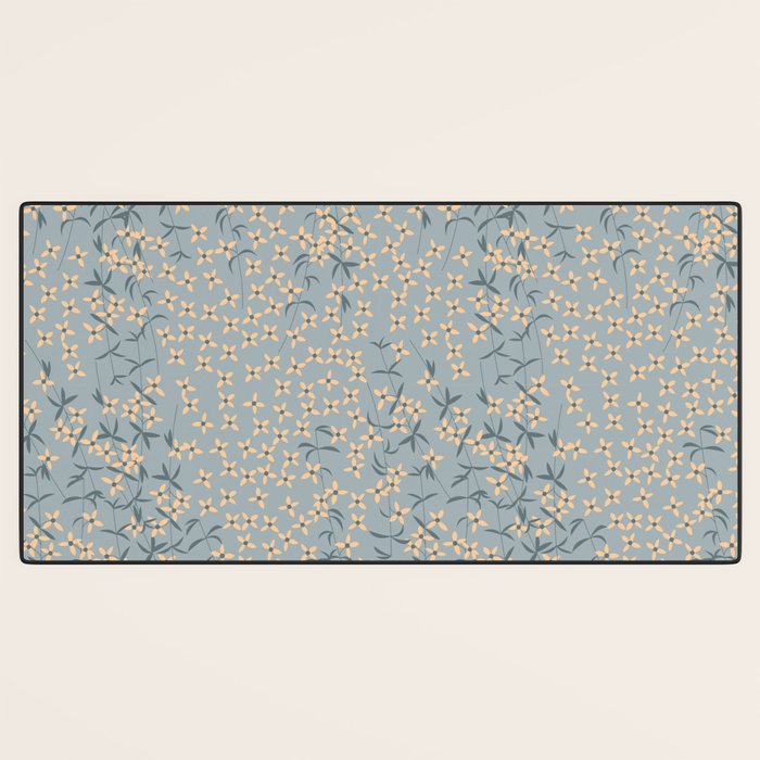 Seamless pattern design with hand drawn flowers and floral elements Desk Mat Gallery Image 3