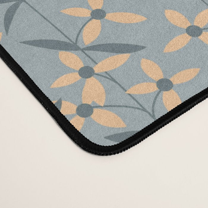 Seamless pattern design with hand drawn flowers and floral elements Desk Mat Gallery Image 4