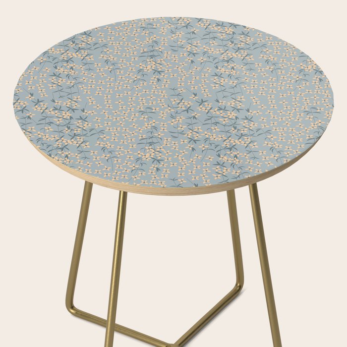 Seamless pattern design with hand drawn flowers and floral elements Side Table Gallery Image 2