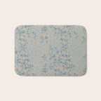 Seamless pattern design with hand drawn flowers and floral elements Bath Mat Gallery Image 1