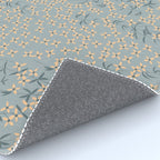 Seamless pattern design with hand drawn flowers and floral elements Rug Gallery Image 4