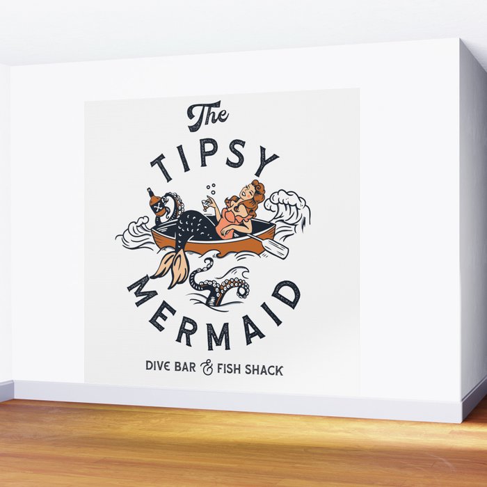 The Tipsy Mermaid Dive Bar & Fish Shack Wall Mural Gallery Image 2