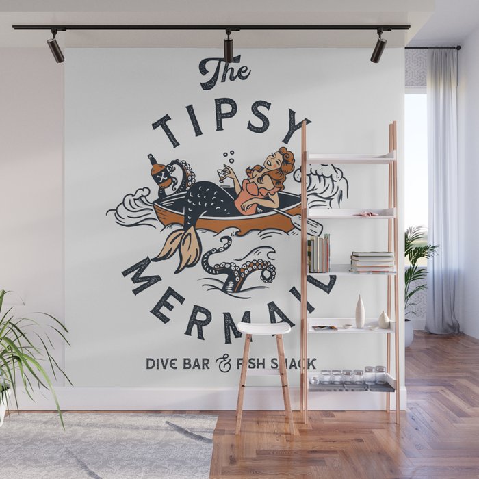 The Tipsy Mermaid Dive Bar & Fish Shack Wall Mural Gallery Image 1