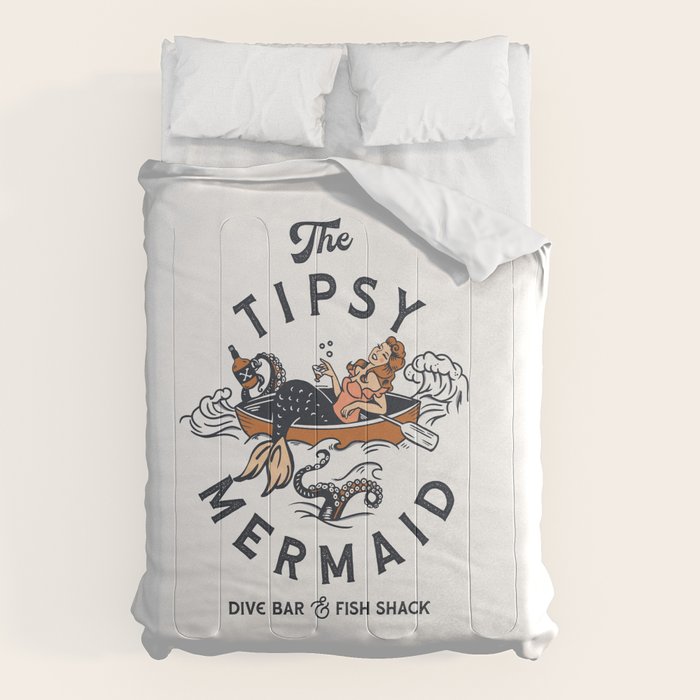 The Tipsy Mermaid Dive Bar & Fish Shack Comforter Gallery Image 1
