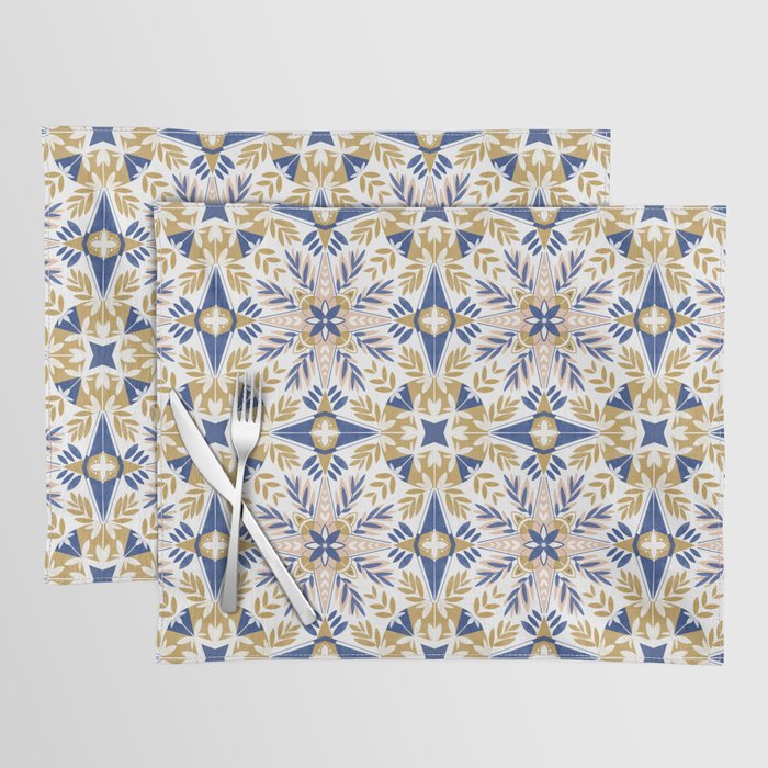 Modern circular nature tile B Placemat Gallery Image 1