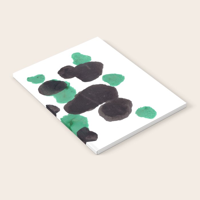 Green & Black Ink Blot Diagram Notebook Gallery Image 1