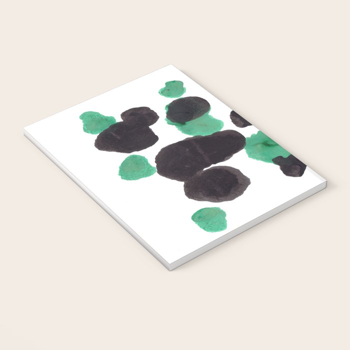 Green & Black Ink Blot Diagram Notebook Gallery Image 3