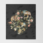 Skull  & Venus Throw Blanket Gallery Image 2
