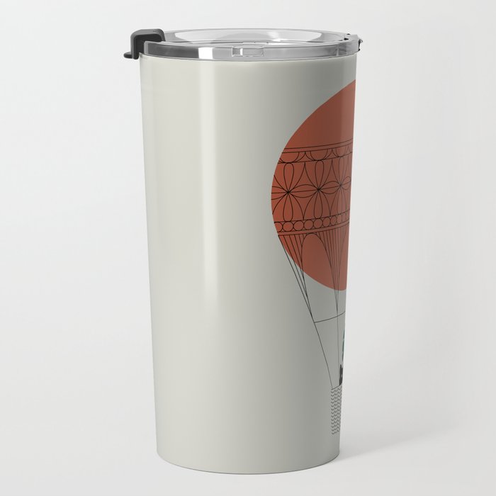 Cat Landscape 138: Hot Sun Balloon Travel Mug Gallery Image 3