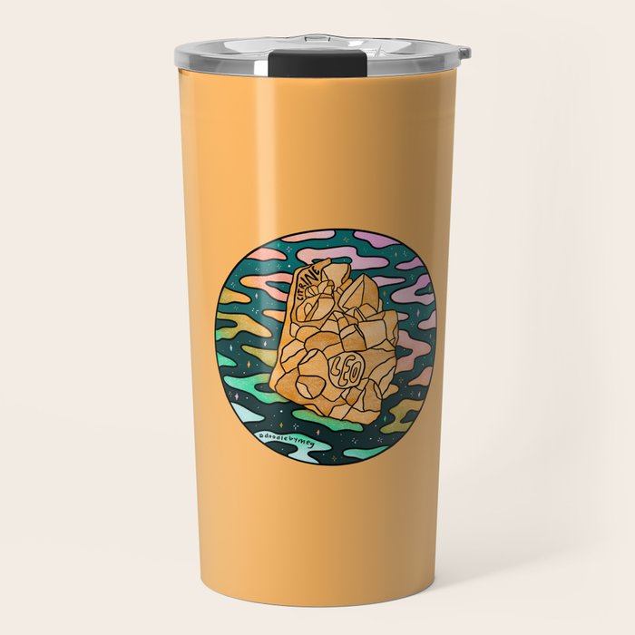 Leo Crystal Travel Mug Gallery Image 1