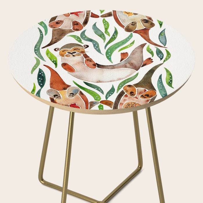 Five Otters - Green Seaweed Side Table Gallery Image 2