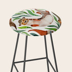 Five Otters - Green Seaweed Stool Gallery Image 2
