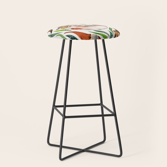 Five Otters - Green Seaweed Stool Gallery Image 1