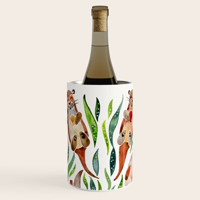Five Otters - Green Seaweed Wine Chiller Gallery Image 1