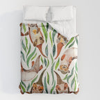 Five Otters - Green Seaweed Comforter Gallery Image 6