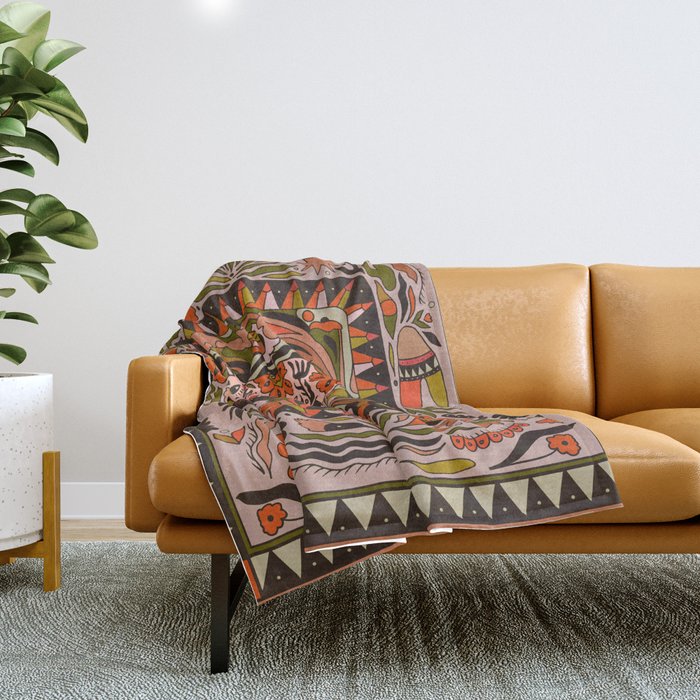 Horse Wild Throw Blanket Gallery Image 1