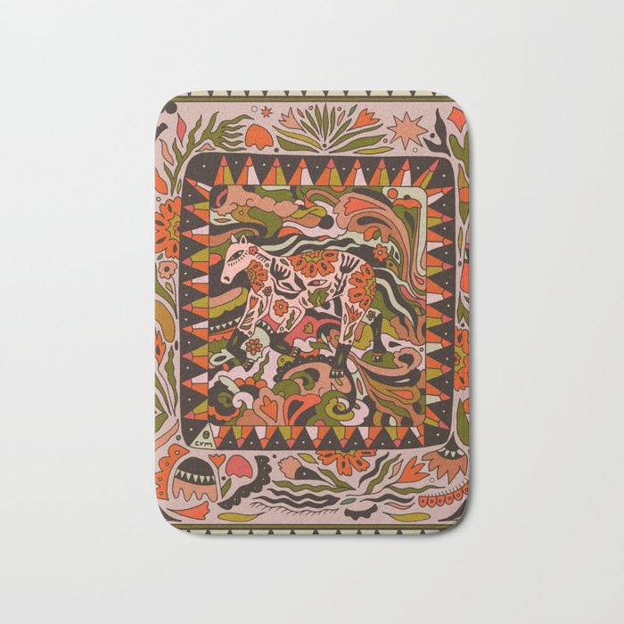 Horse Wild Bath Mat Gallery Image 1