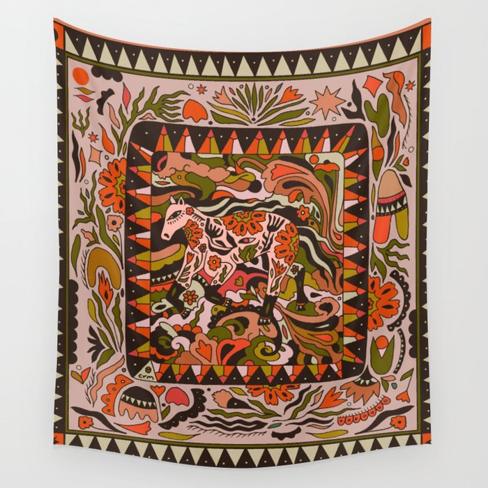 Horse Wild Wall Tapestry Gallery Image 4