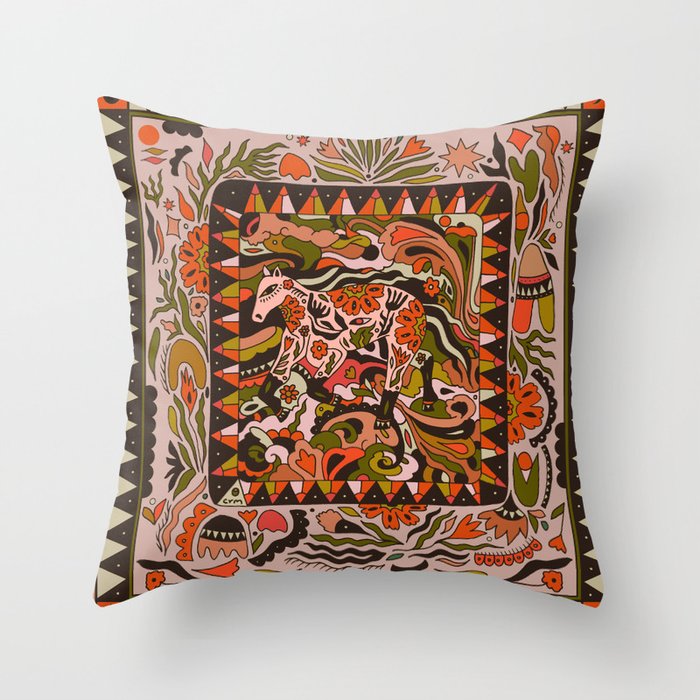 Horse Wild Throw Pillow Gallery Image 6