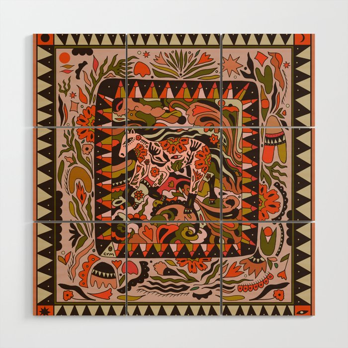 Horse Wild Wood Wall Art Gallery Image 1