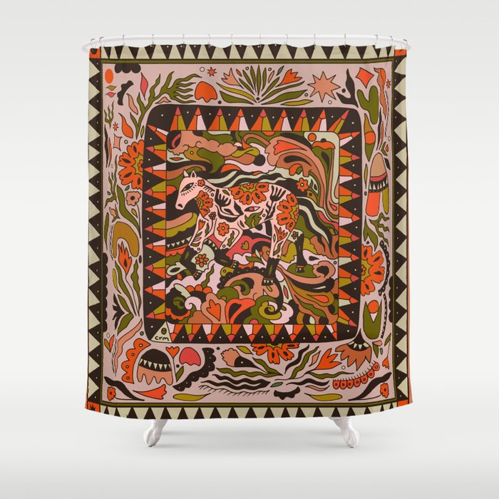 Horse Wild Shower Curtain Gallery Image 1