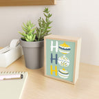 HoHoHo Cheerful little Christmas Illustration mint Mini Art Print Gallery Image 2