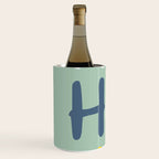 HoHoHo Cheerful little Christmas Illustration mint Wine Chiller Gallery Image 2