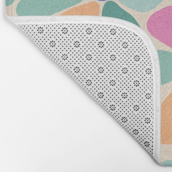 Jelly Bean Retro Flower Bath Mat Gallery Image 2