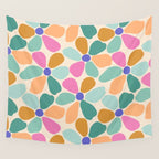 Jelly Bean Retro Flower Wall Tapestry Gallery Image 4