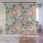 Jelly Bean Retro Flower Wall Mural Gallery Image 1