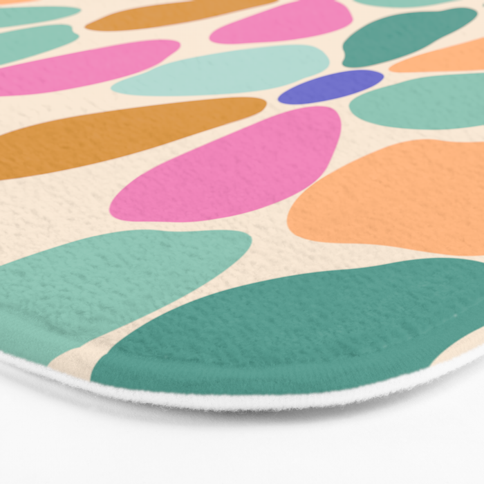 Jelly Bean Retro Flower Bath Mat Gallery Image 3