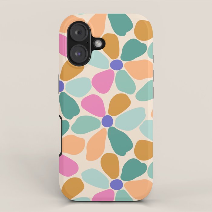 Jelly Bean Retro Flower iPhone Case Gallery Image 1