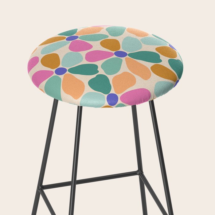Jelly Bean Retro Flower Stool Gallery Image 2