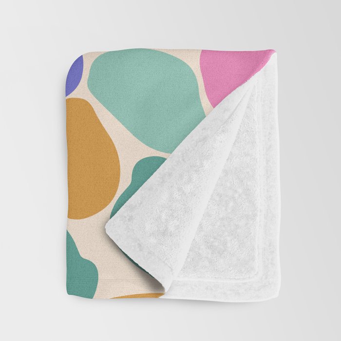 Jelly Bean Retro Flower Throw Blanket Gallery Image 3