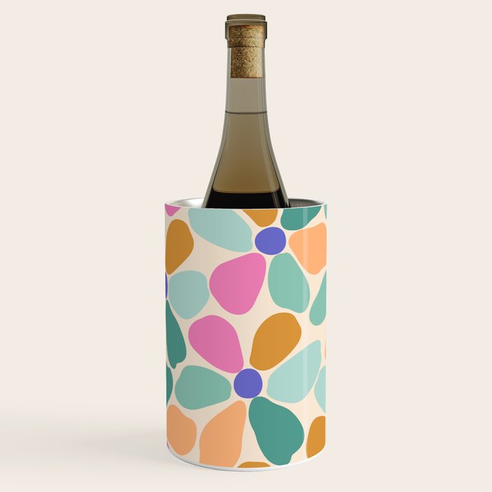Jelly Bean Retro Flower Wine Chiller Gallery Image 1