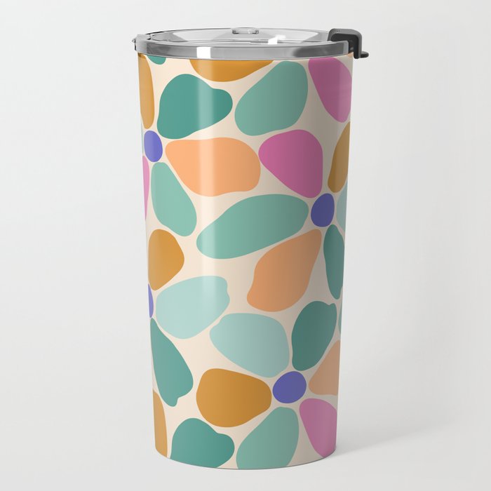 Jelly Bean Retro Flower Travel Mug Gallery Image 2