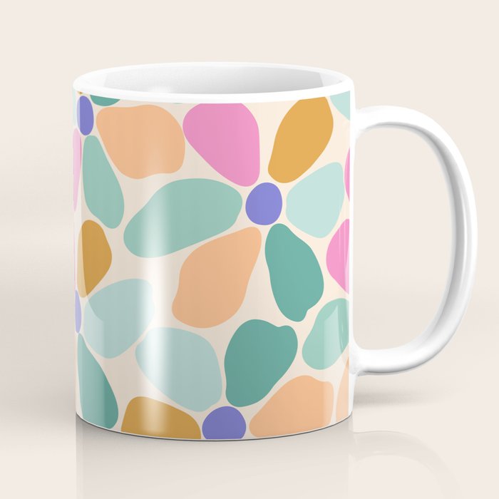 Jelly Bean Retro Flower Coffee Mug Gallery Image 1