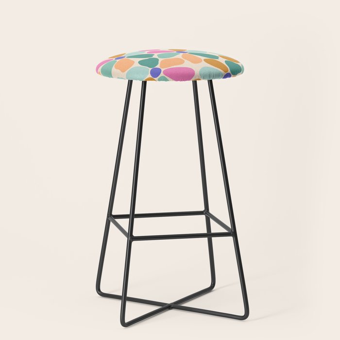 Jelly Bean Retro Flower Stool Gallery Image 1