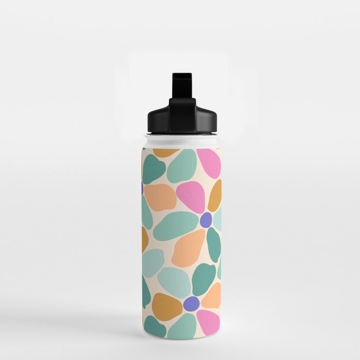 Jelly Bean Retro Flower Water Bottle Gallery Image 2