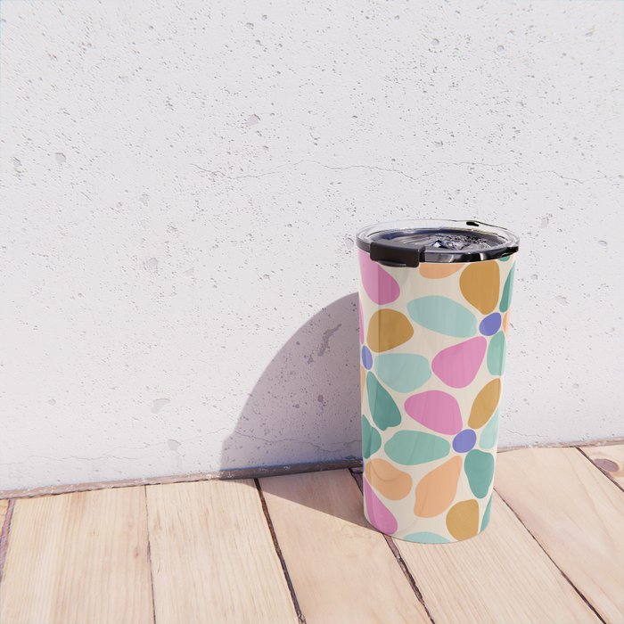 Jelly Bean Retro Flower Travel Mug Gallery Image 4