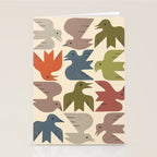 Midcentury Bird Grid Stationery Card Gallery Image 2