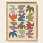 Midcentury Bird Grid Serving Tray Gallery Image 1
