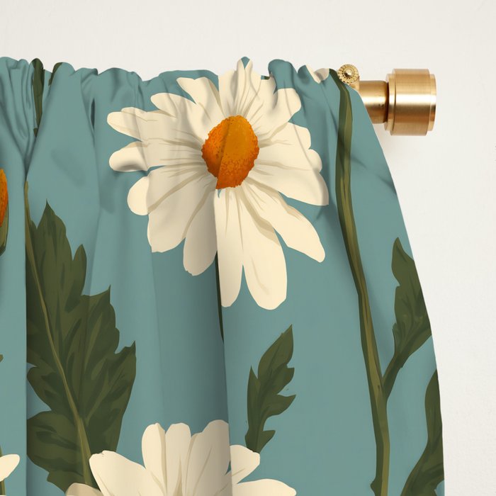 Charming Daisies with Ladybug Window Curtain Gallery Image 2