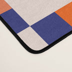 Checkered Sliced Citrus Fruit in Navy & Peachy Pink Desk Mat Gallery Image 4