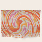 70s Retro Swirl Color Abstract Wall Hanging Gallery Image 1