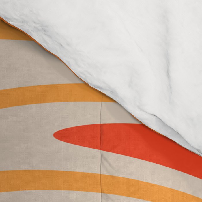 70s Retro Swirl Color Abstract Comforter Gallery Image 4
