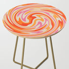 70s Retro Swirl Color Abstract Side Table Gallery Image 2
