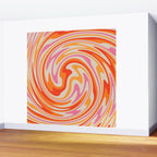 70s Retro Swirl Color Abstract Wall Mural Gallery Image 2