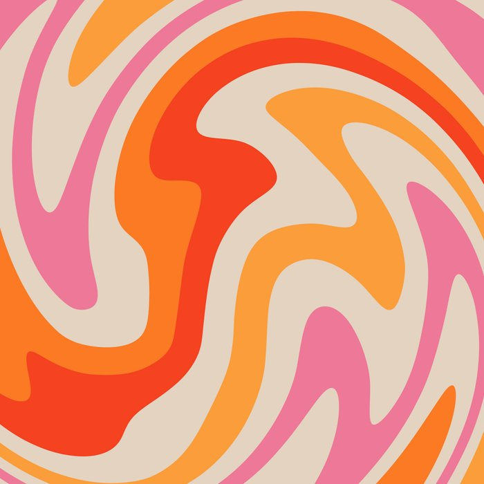 70s Retro Swirl Color Abstract Coffee Mug Gallery Image 2